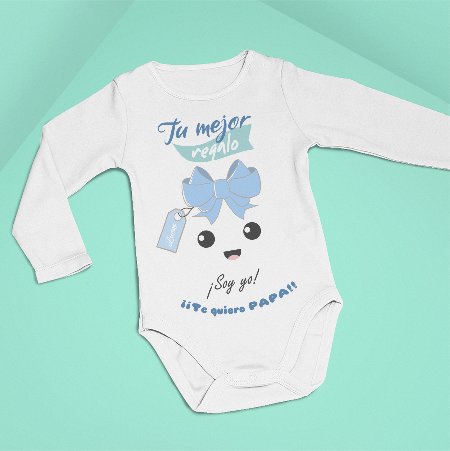 Body bebé manga larga “Tu mejor Regalo PAPÁ” Mod. niño