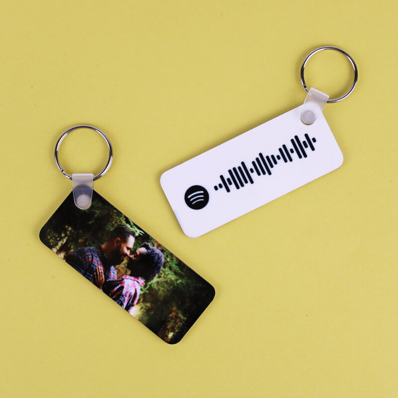 Llavero personalizado con foto y canción spotify