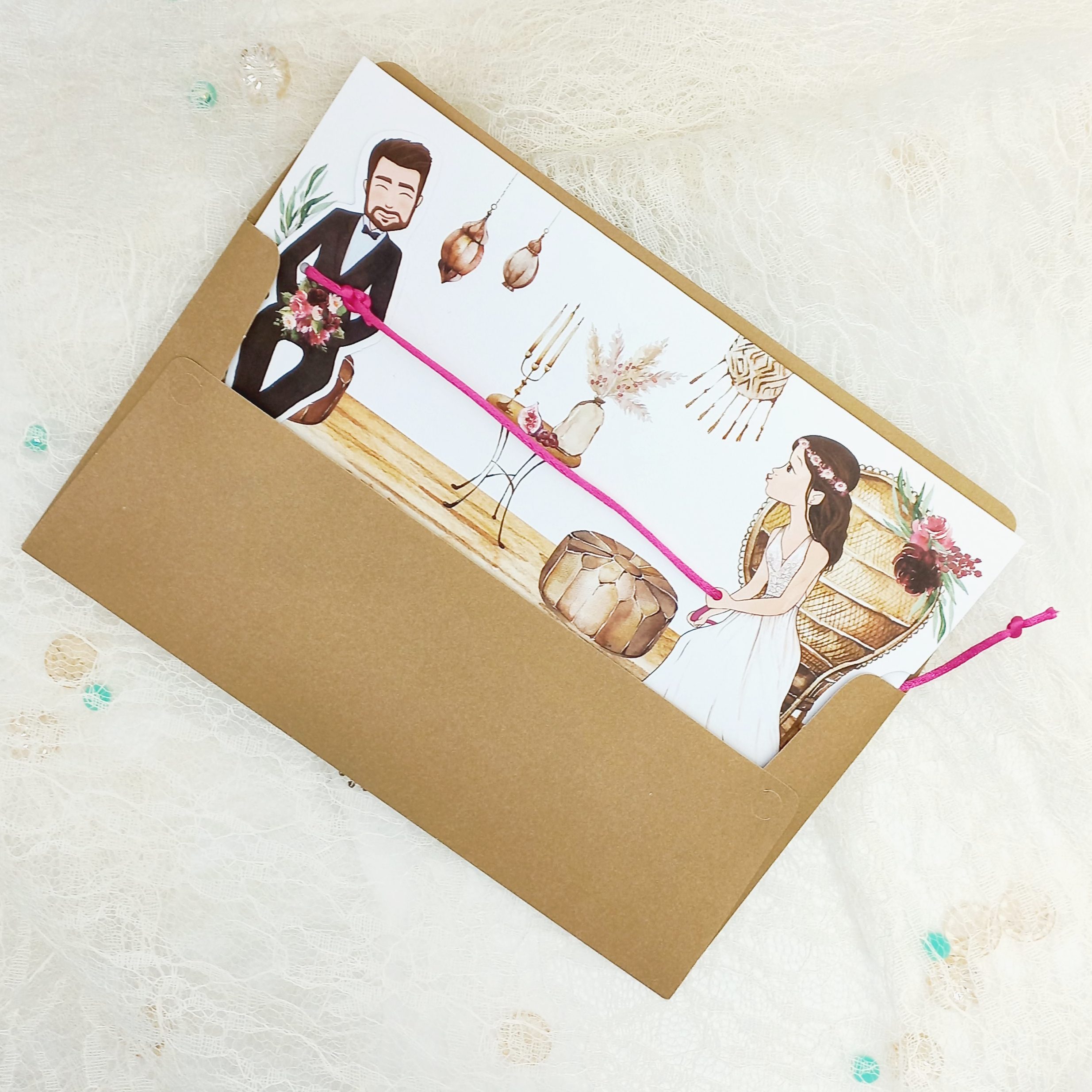 Invitación pareja beso 39901