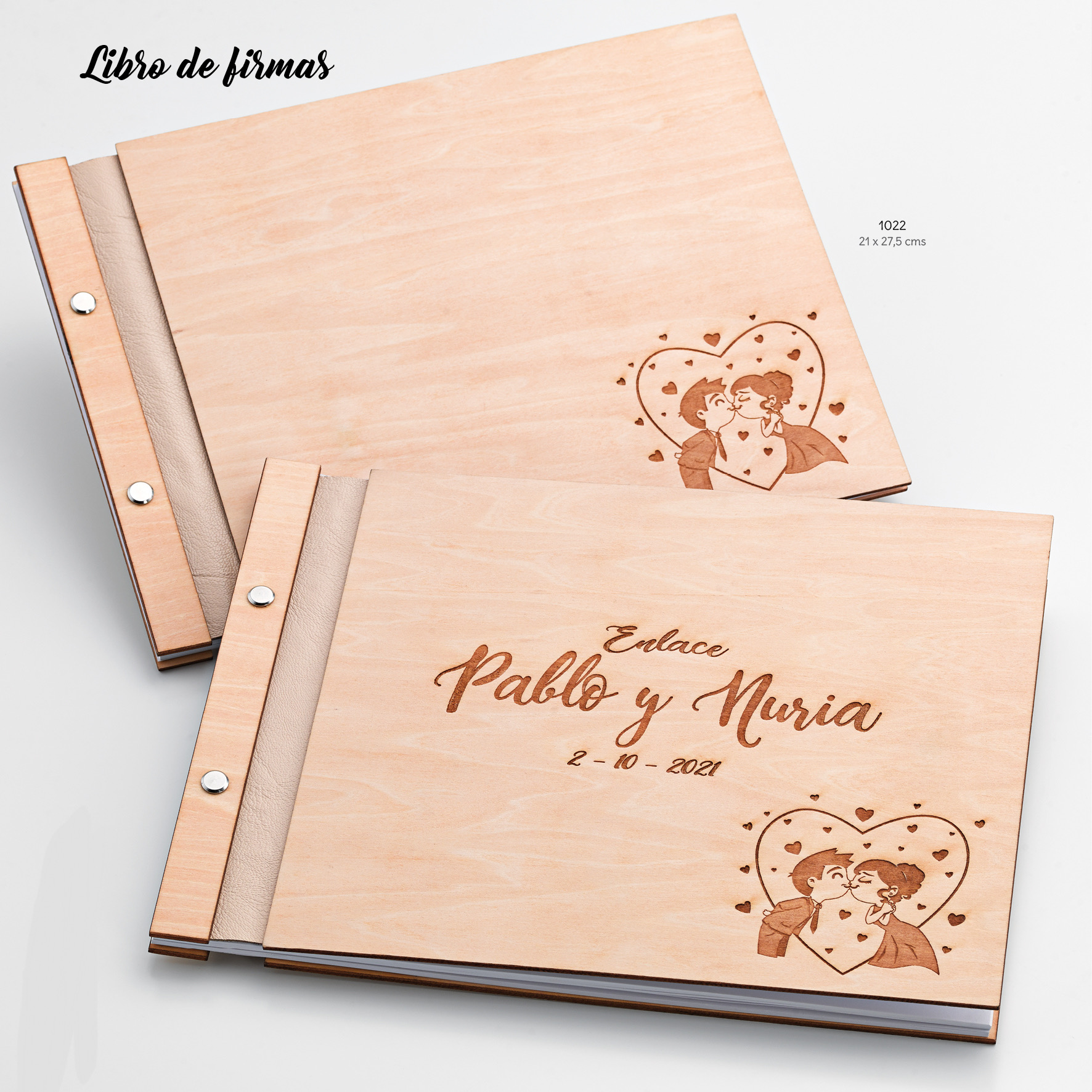Libro de firmas en madera 1022