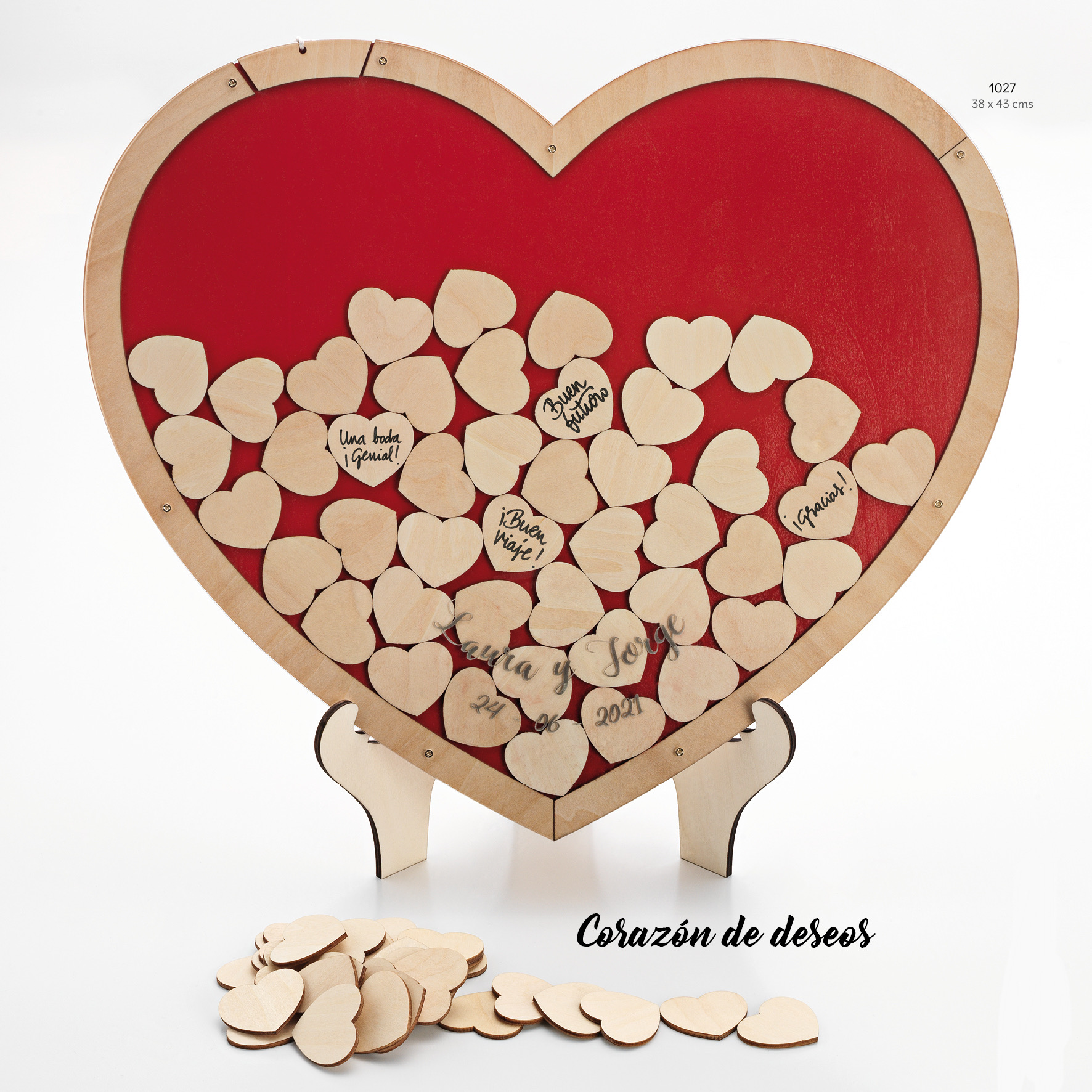 Corazón de los deseos madera 1027