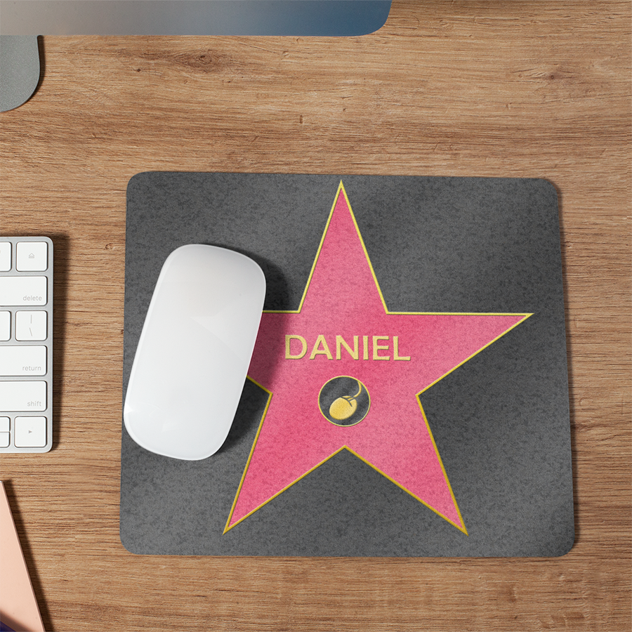 Alfombrilla para ratón personalizada “Estrella Hollywood”