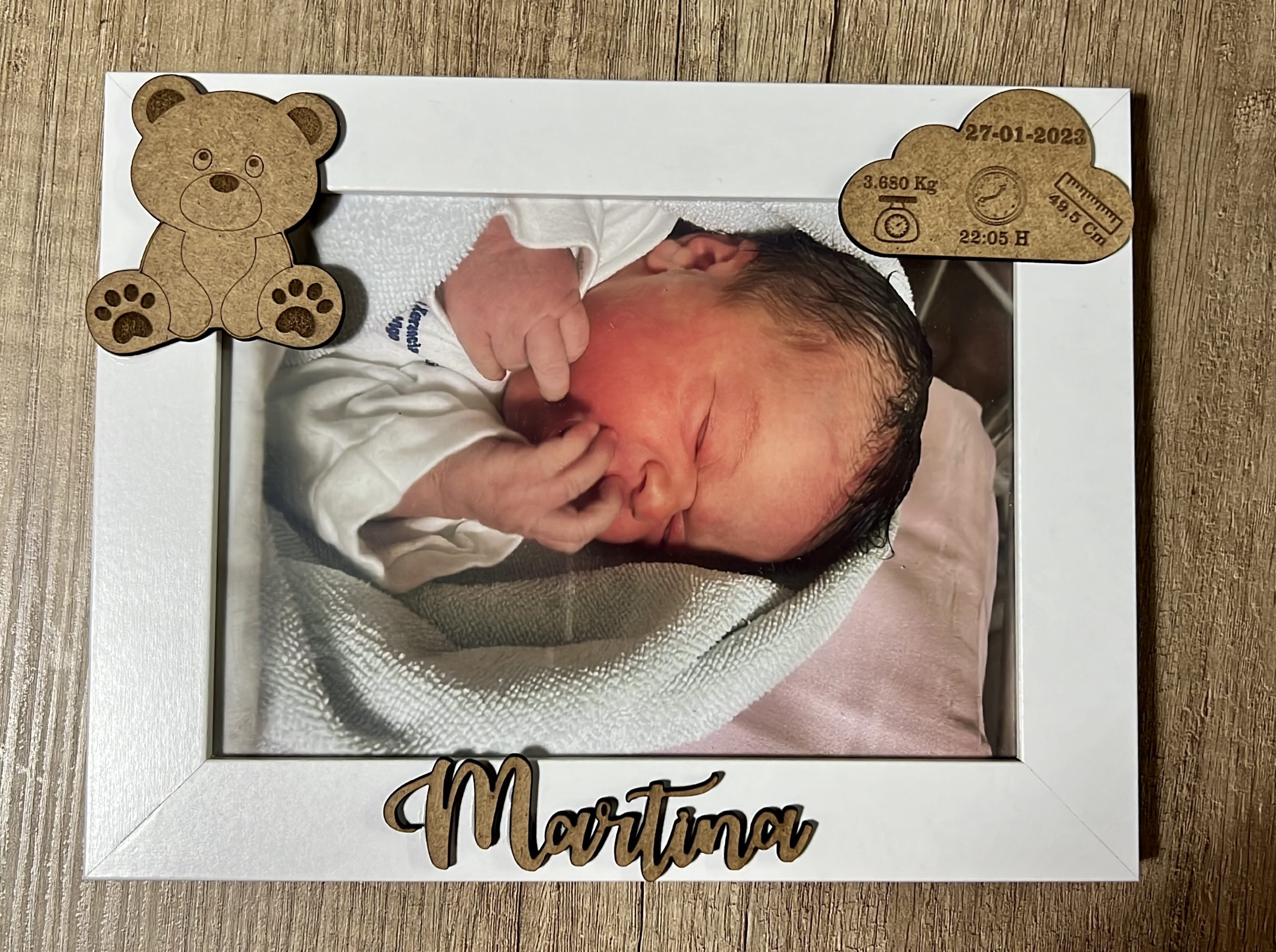Marco de fotos nacimiento