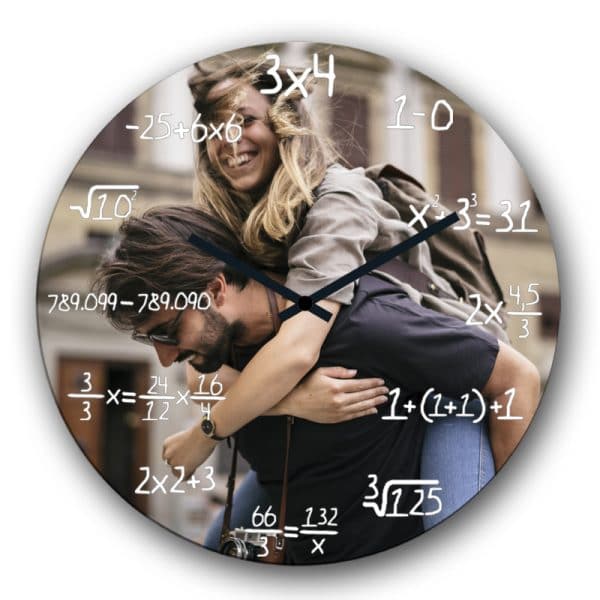 Reloj de pared personalizado (Estilo Fórmulas)