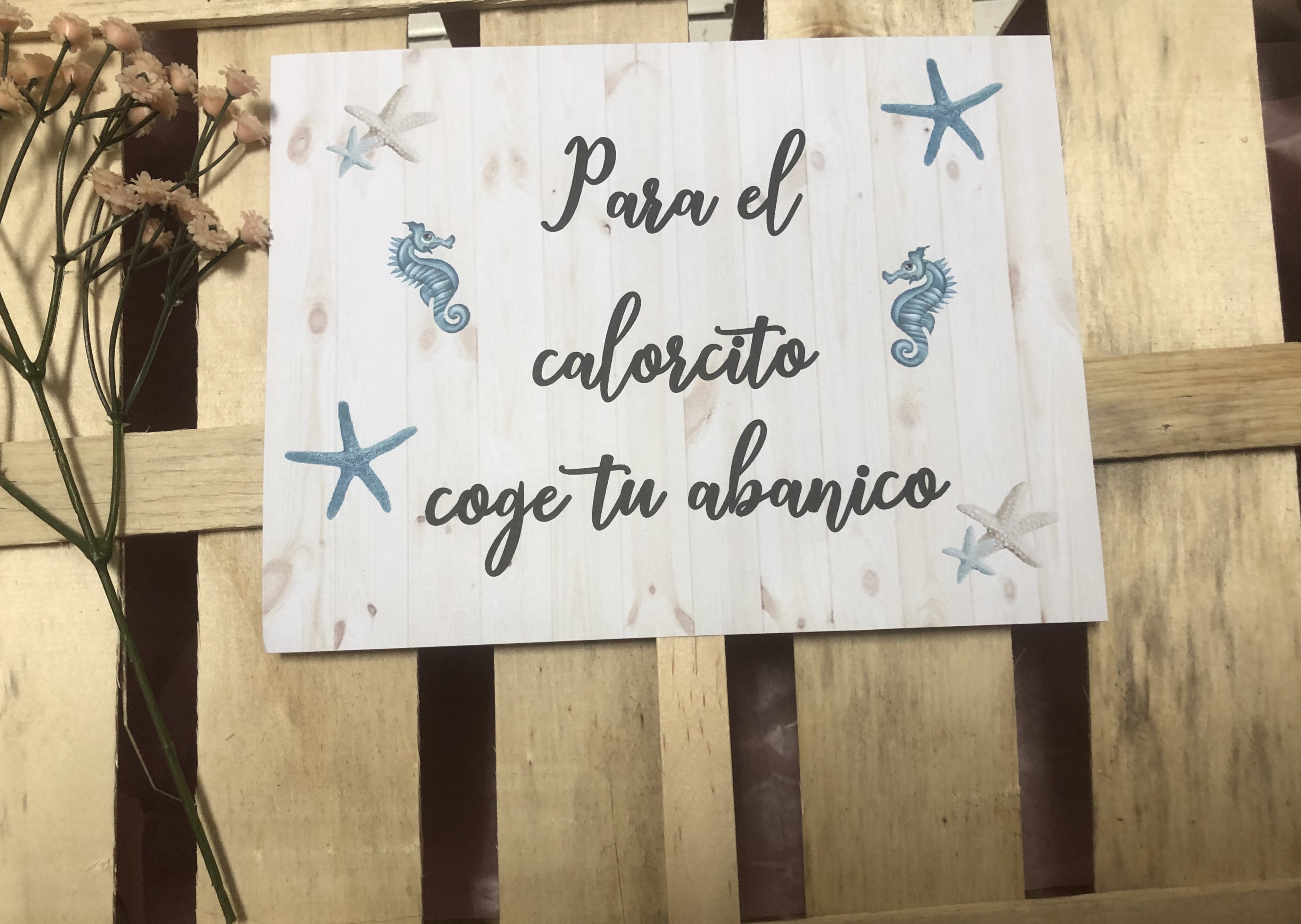 Cartel «pai pai» fondo marinero