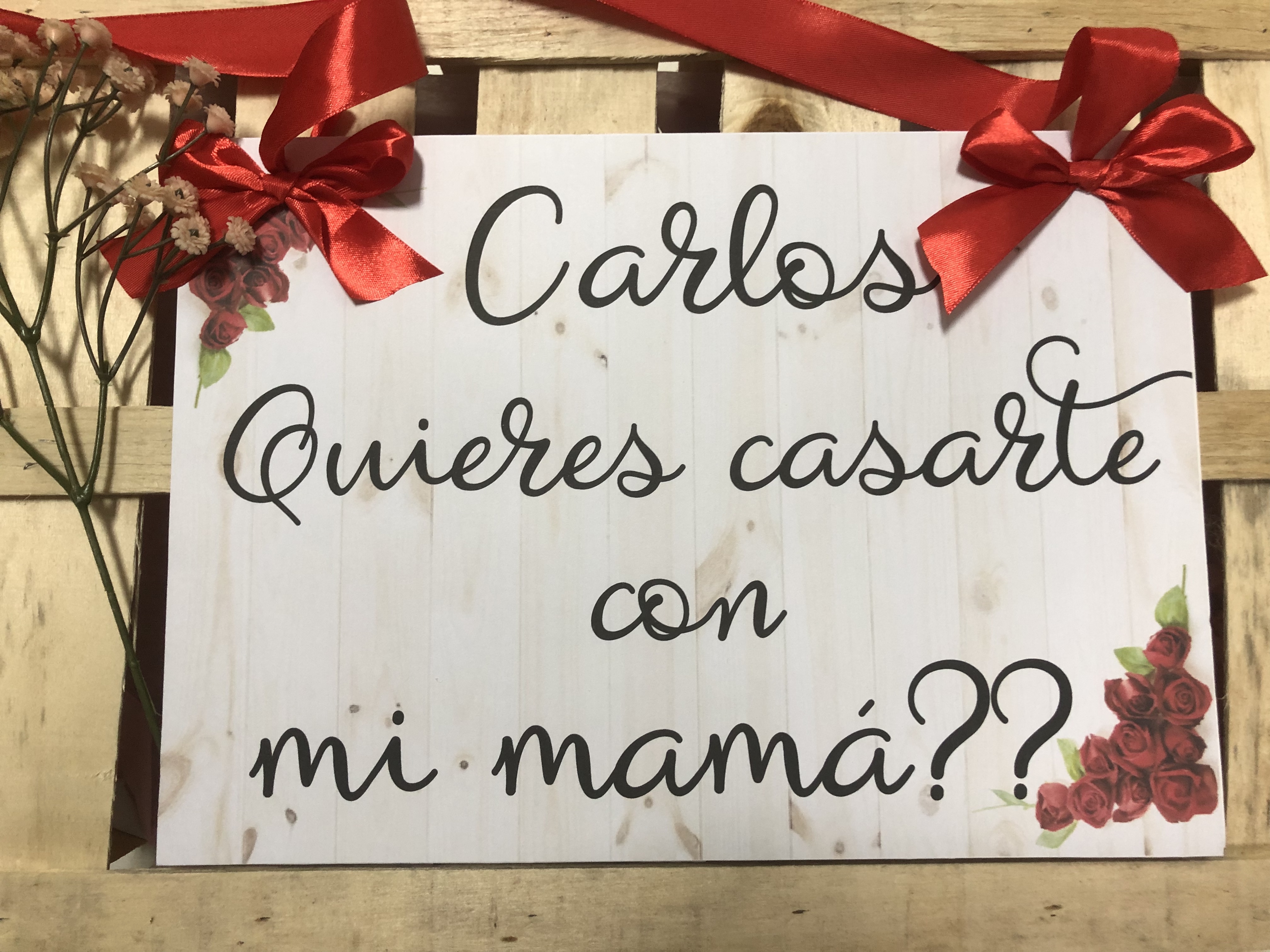 Cartel cartón pluma doble cara