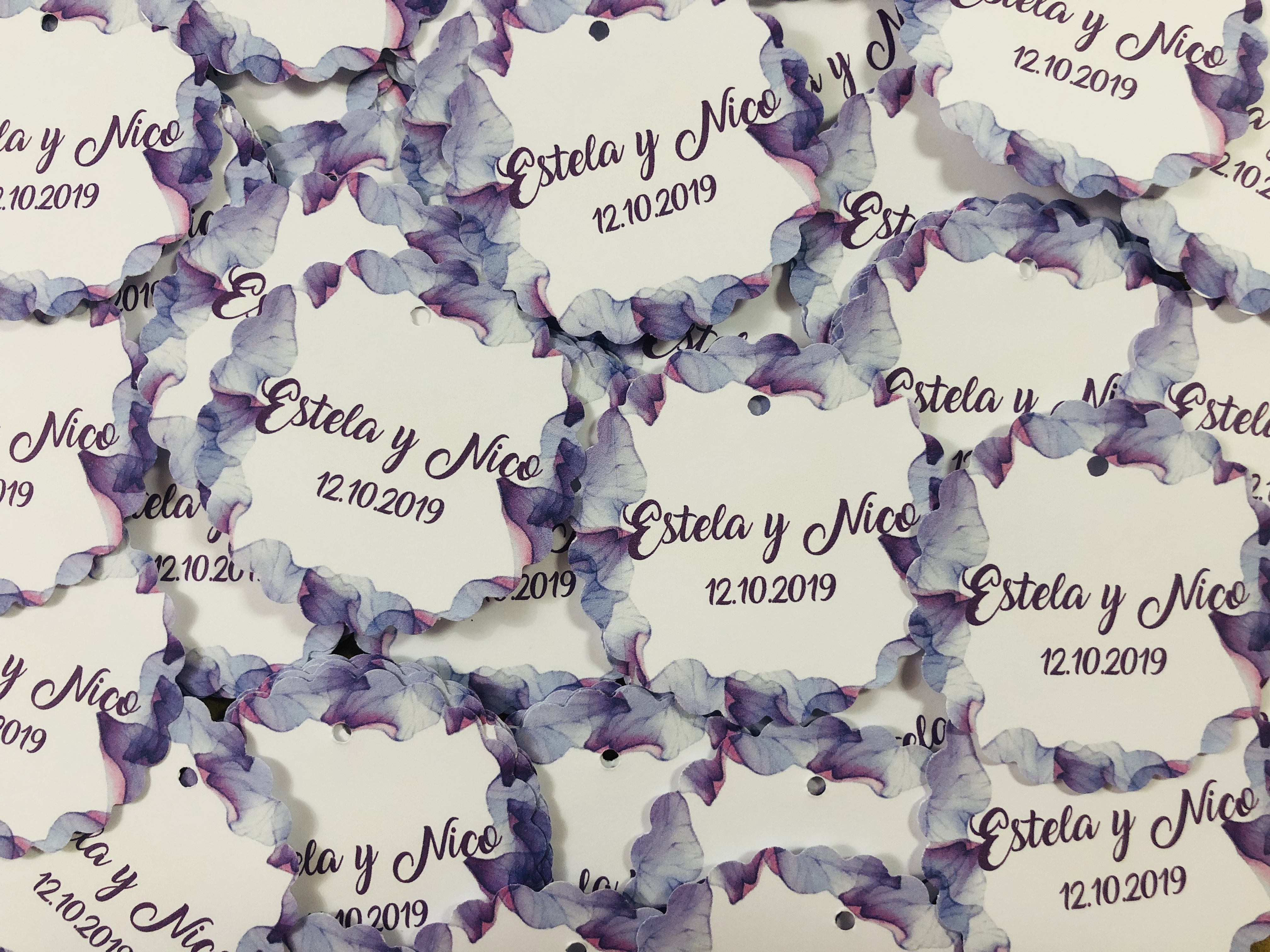 Tarjeta para detalles fondo acuarela morado