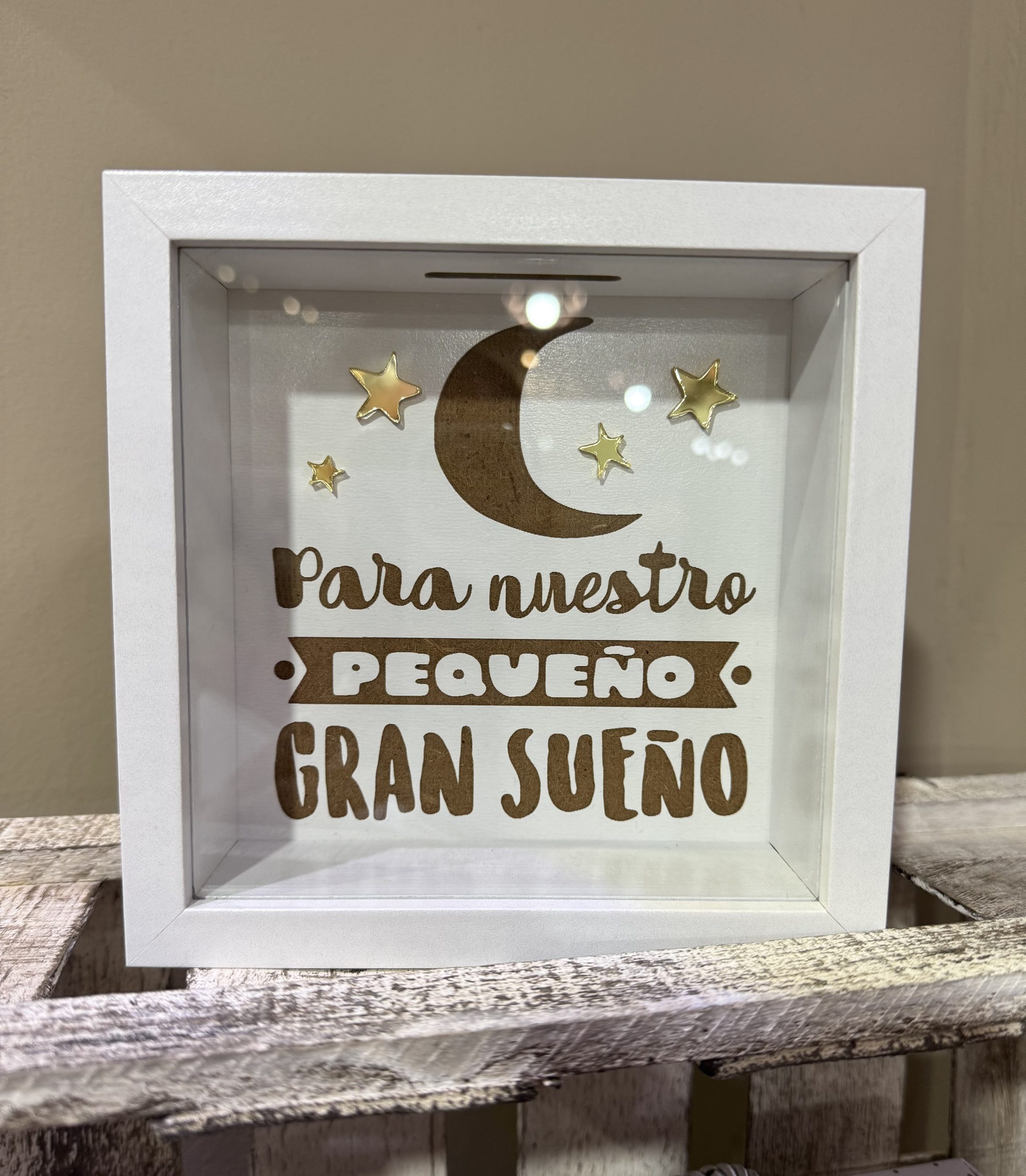 Hucha «Para nuestro pequeño gran sueño»
