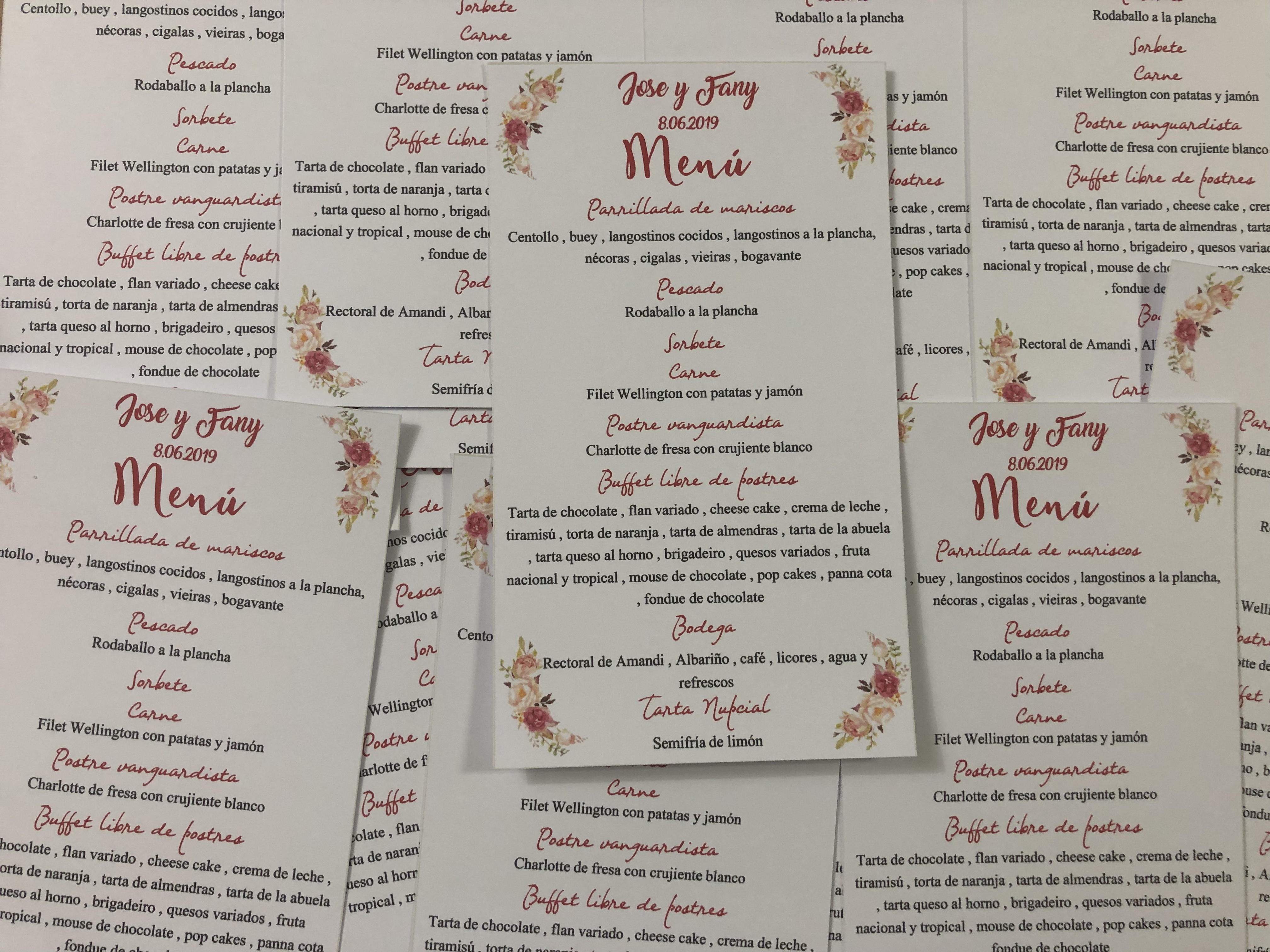 Minuta flores granates