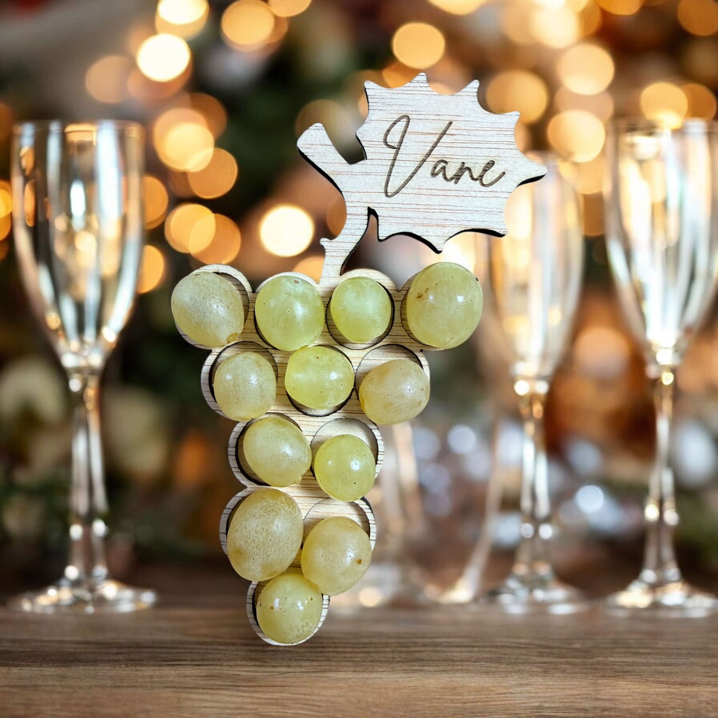 Bandeja para uvas personalizada
