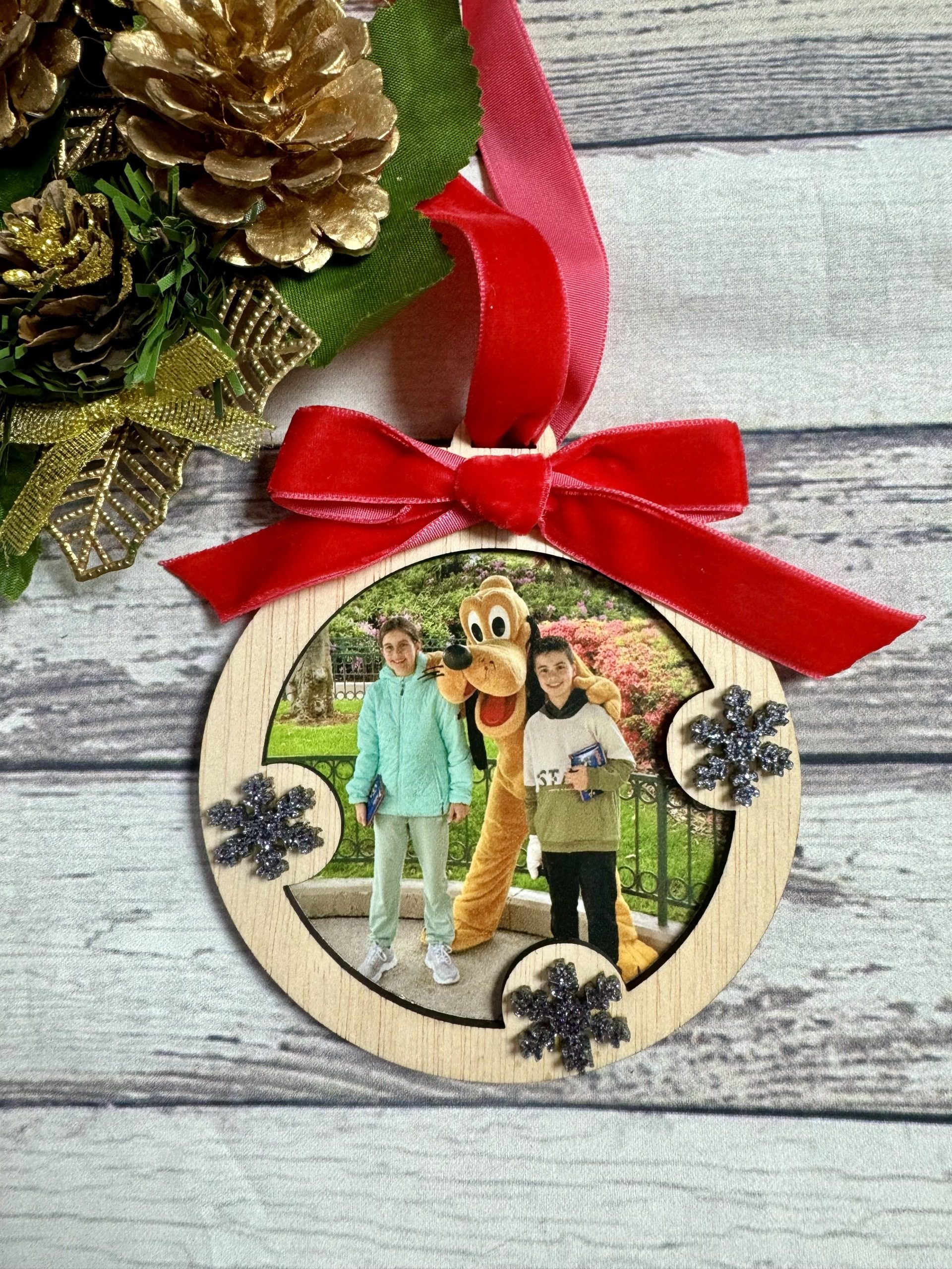 Bola navidad personalizada con foto
