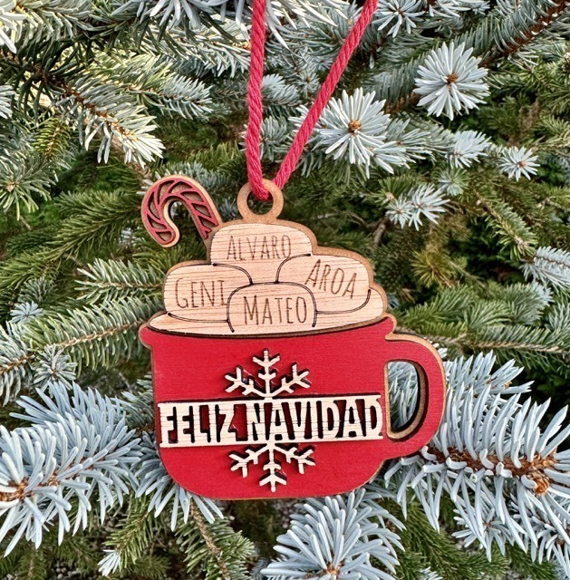 Bola de navidad personalizada taza