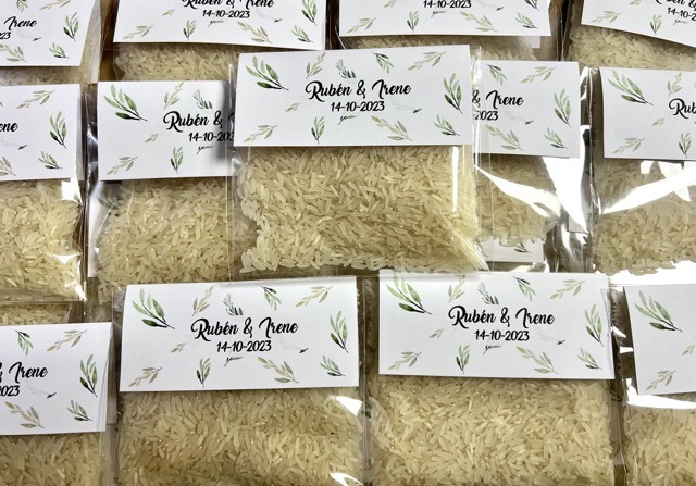 Bolsa de arroz hojas olivo