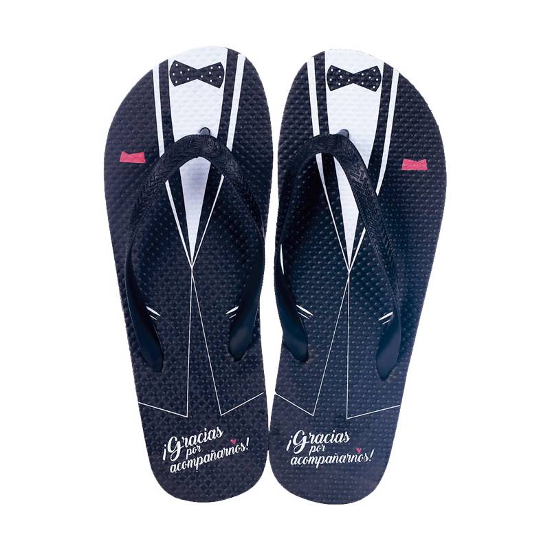 Chancla novio «gracias por venir» talla 42 (9242)