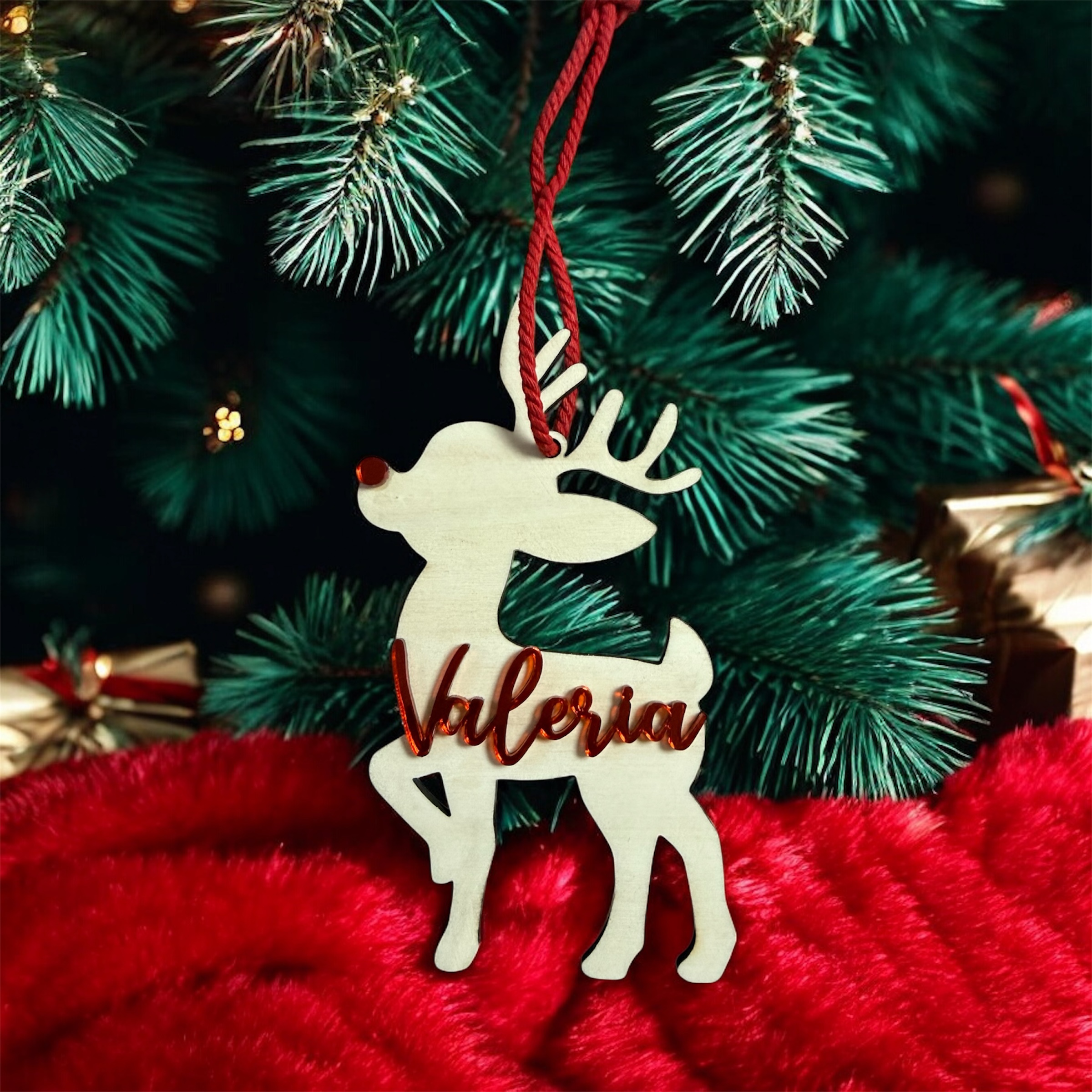 Ciervo de navidad personalizado