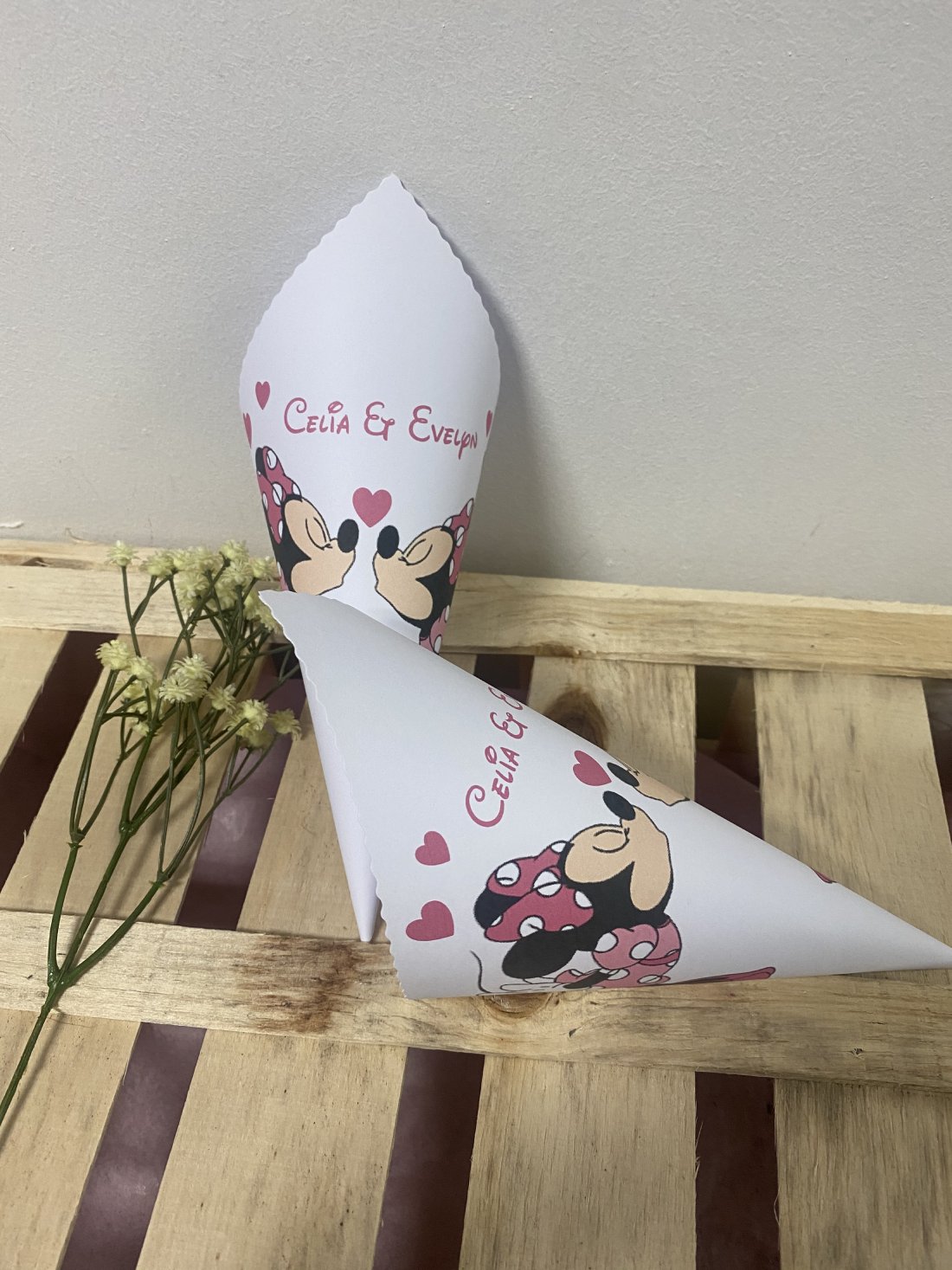 Cono boda minnie & minnie