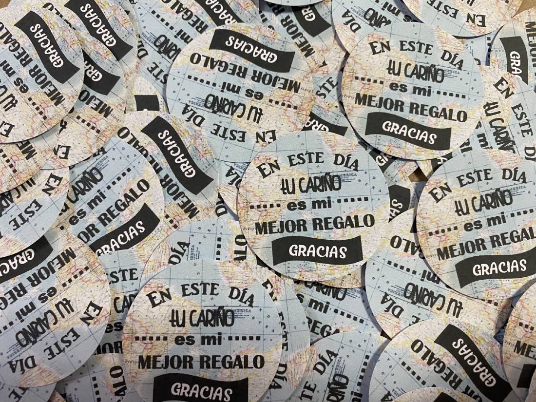 Tarjeta detalles mapa azul