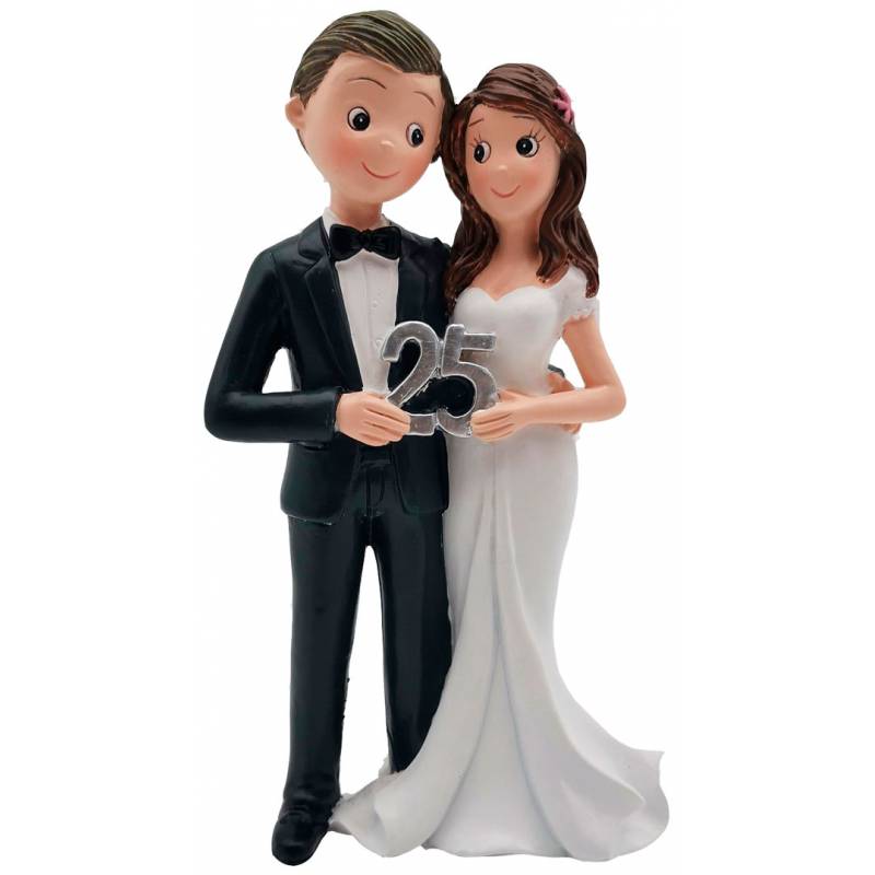 Figura pastel 25 aniversario 2892