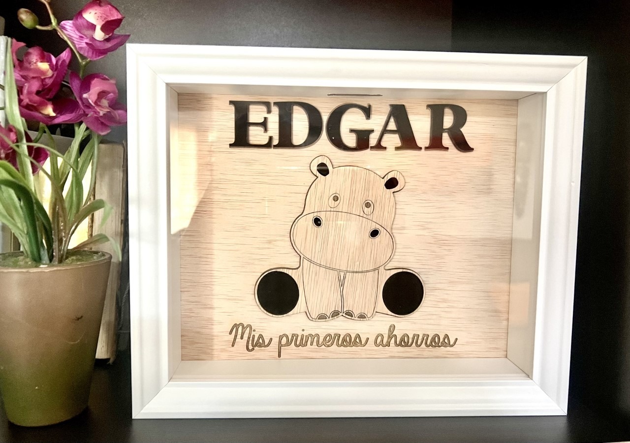 Hucha personalizada hipopótamo