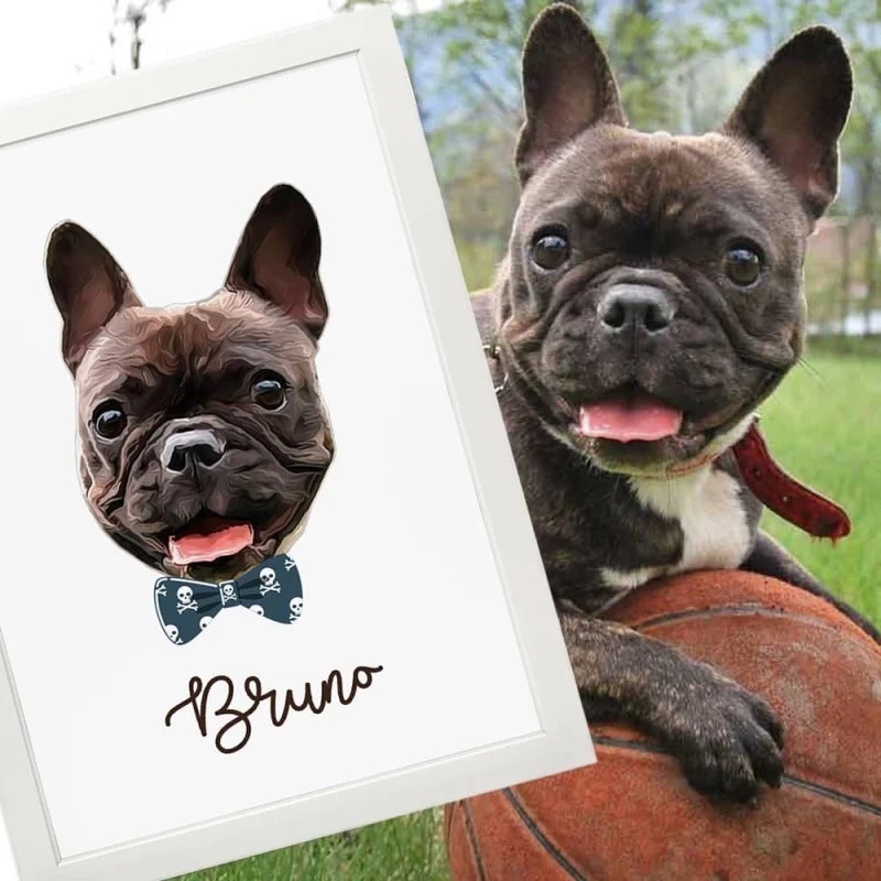 Lámina Personalizada ilustración Mascota