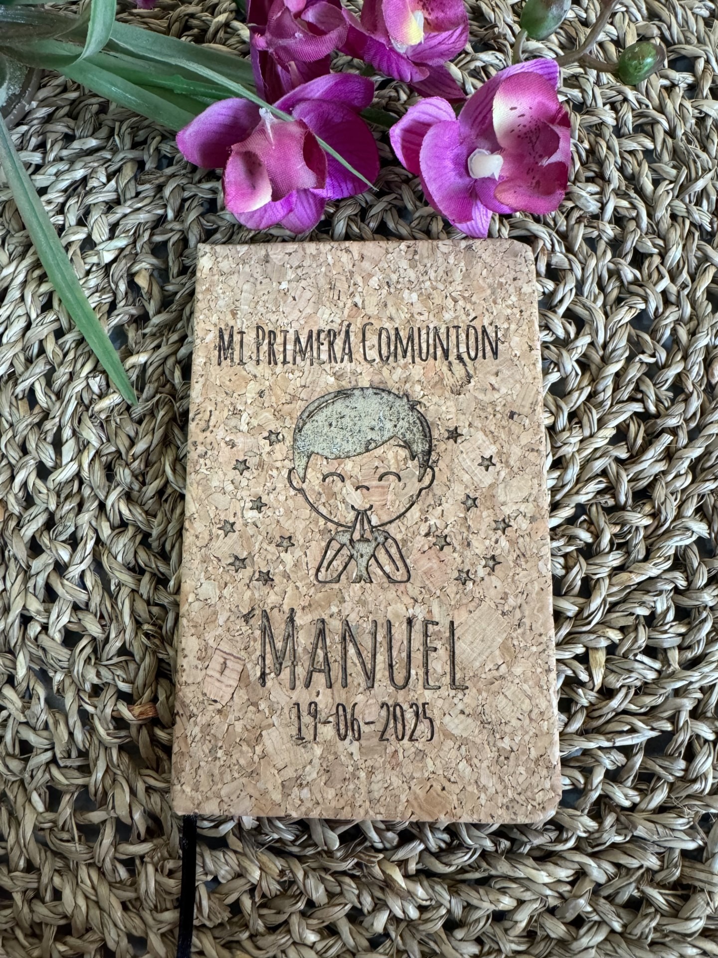 Bloc de notas de corcho personalizado
