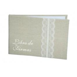 Libro de firmas yute 2808