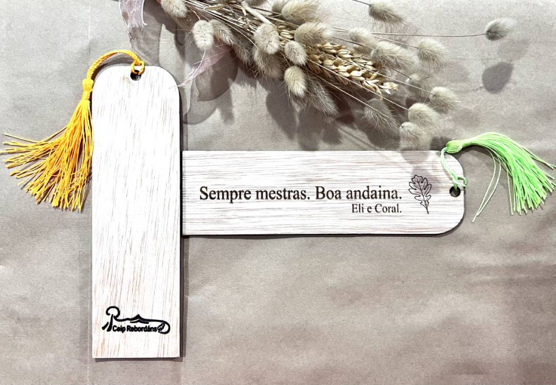 Marcapáginas de madera personalizado UNA CARA