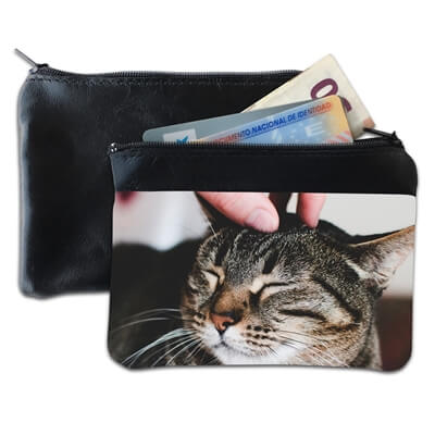 Monedero pequeño en piel personalizado