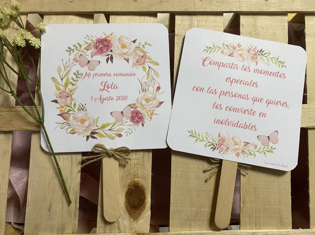 Pai pai corona flores y mariposa
