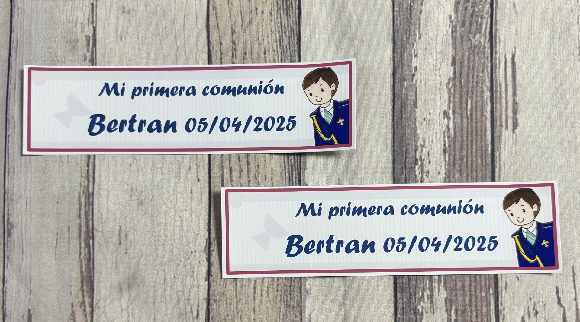 Pegatina agua niño traje almirante