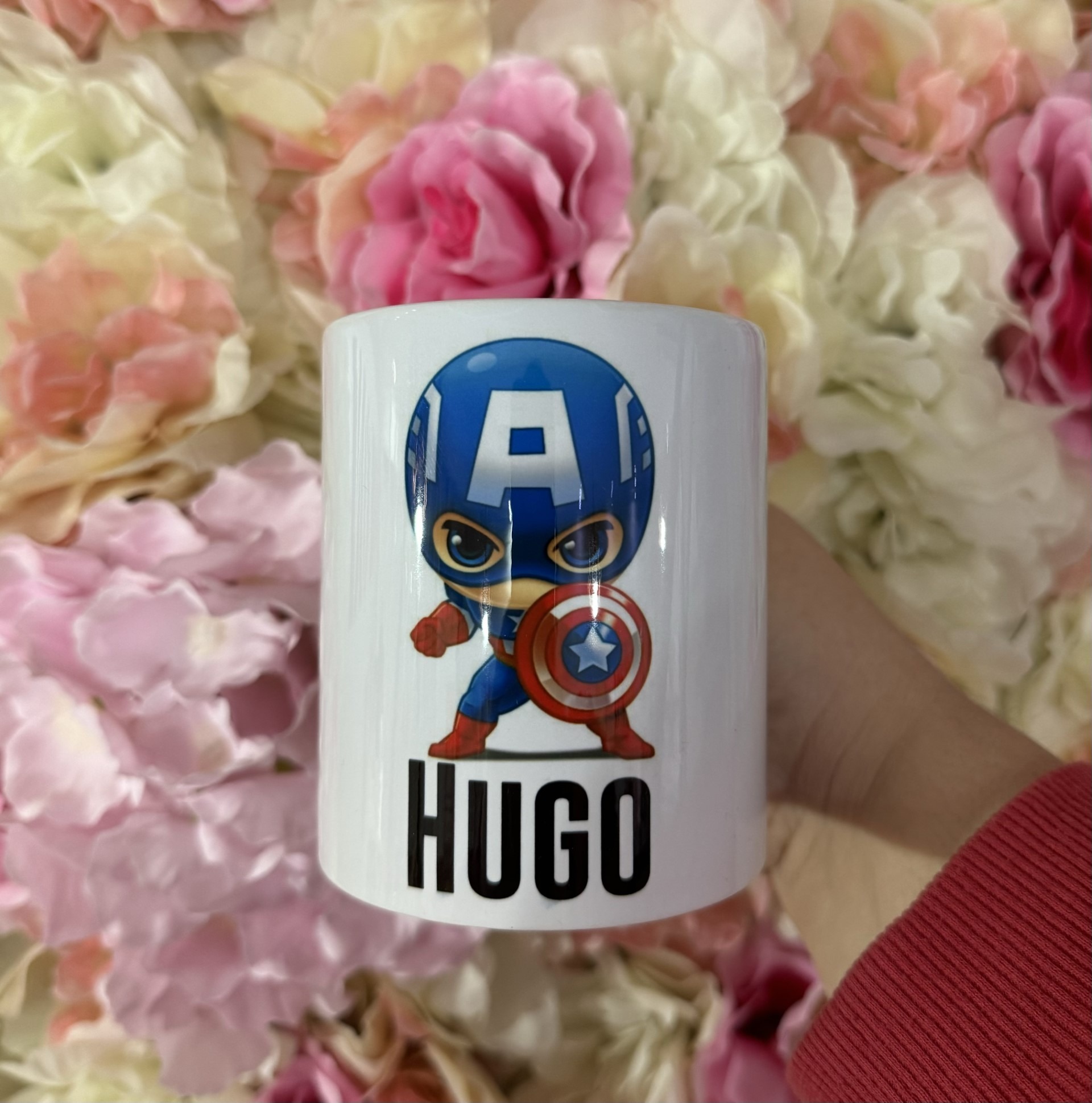 Taza personalizada capitán américa